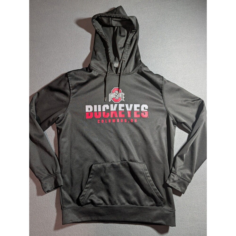 Ohio State Buckeyes Colosseum Men’s L Black Pullover Hoodie NCAA OSU